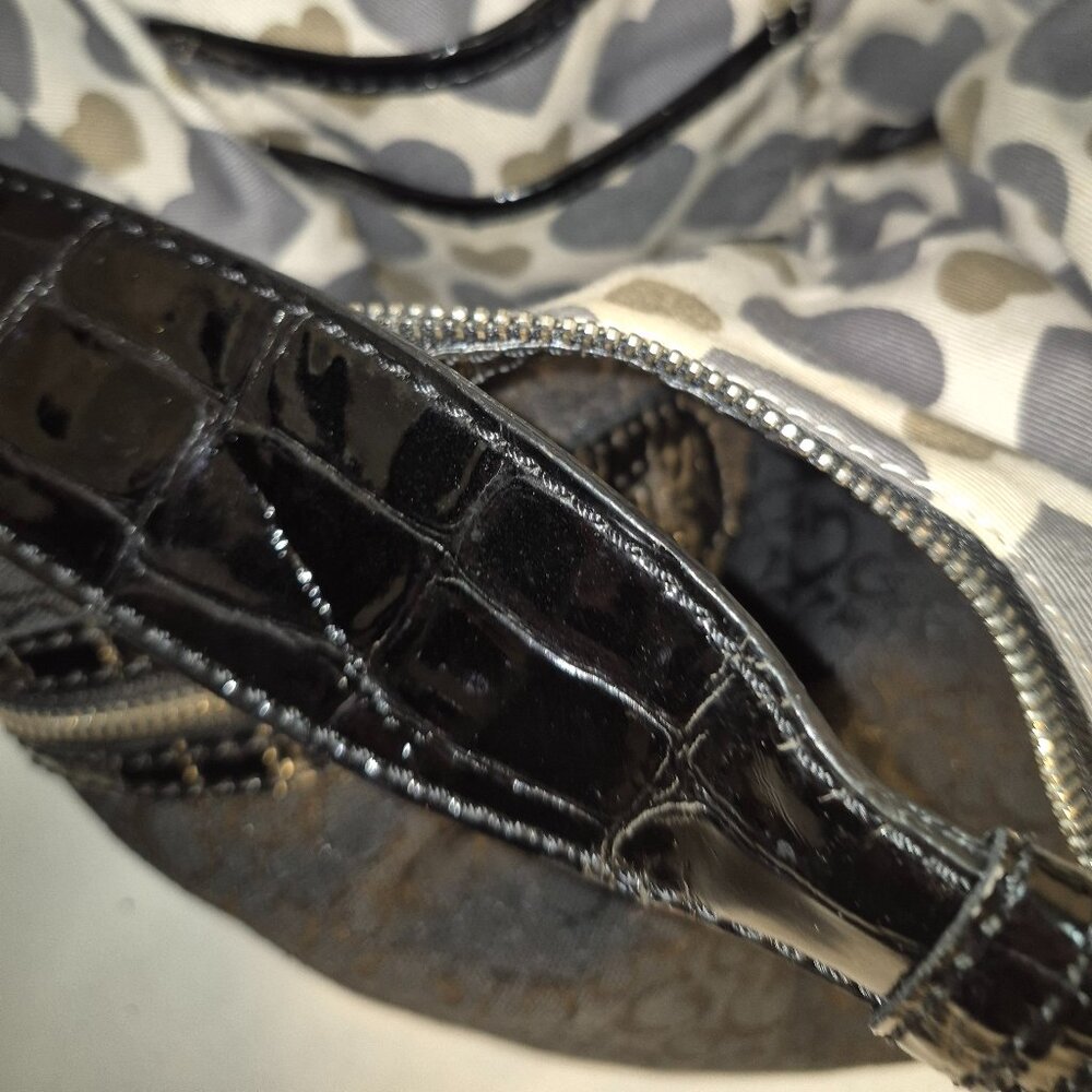 GUESS VINTAGE studded shoulder bag, Black and silver, 13X20 - Picture 9 of 15
